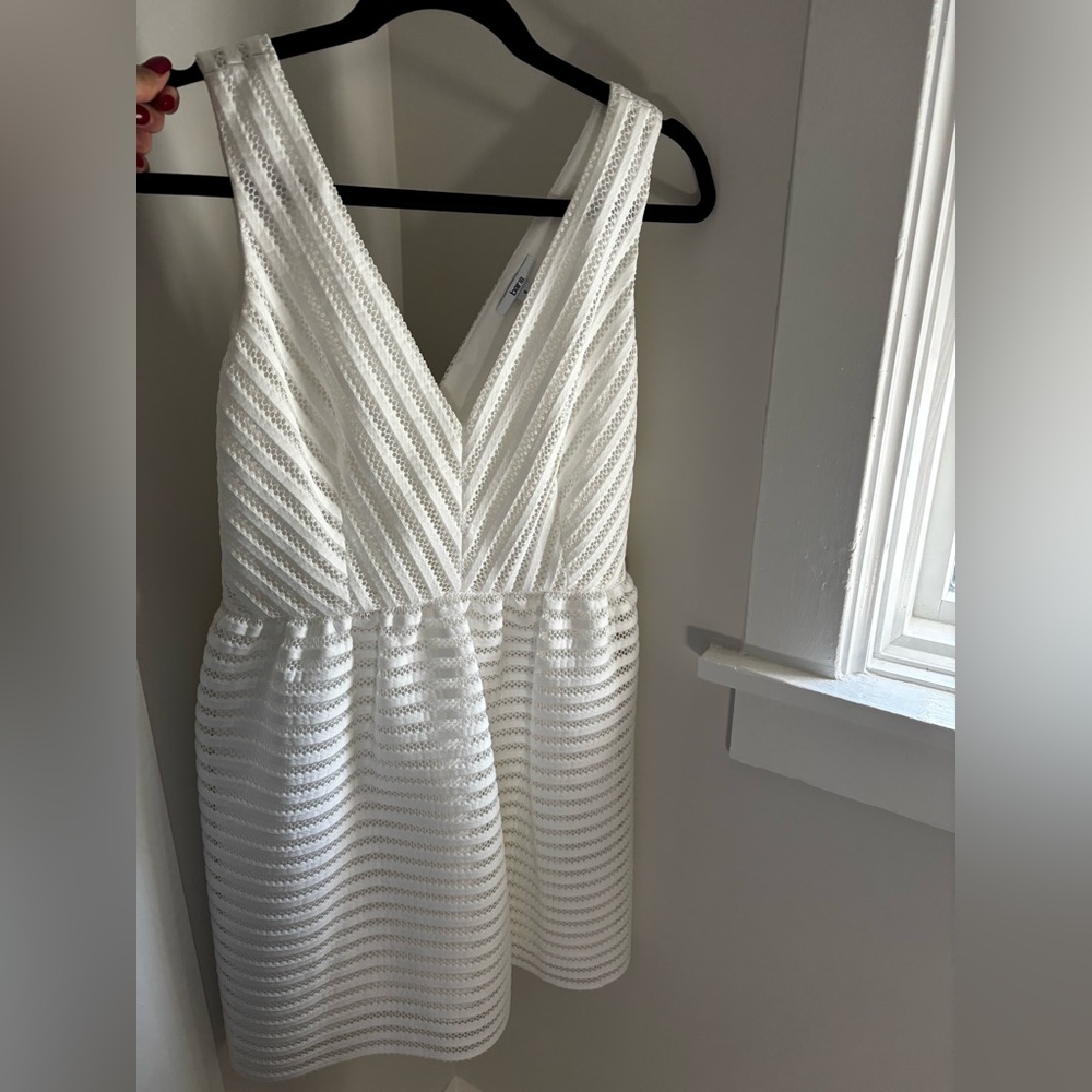 Bar III White Textured Dress